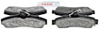 BE294 Front Blue Series Semi-metallic Brake Pad Set