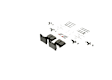 BE31H Blue Series Semi-metallic Brake Pad Set