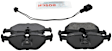 BE396 Rear Blue Series Semi-metallic Brake Pad Set