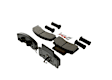 BE459H Front Blue Series Semi-metallic Brake Pad Set
