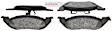 BE529 Front Blue Series Semi-metallic Brake Pad Set