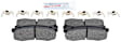 BE606H Rear Blue Series Semi-metallic Brake Pad Set