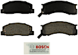1993 Toyota Previa - Front Semi-metallic Brake Pad Set, 2.4L 4Cyl, 4-Wheel ABS, With Rear Disc, Blue Series