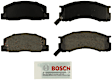 1993 Toyota Previa - Front Semi-metallic Brake Pad Set, 2.4L 4Cyl, 4-Wheel ABS, With Rear Disc, Blue Series