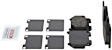 BE630 Rear Blue Series Ceramic Brake Pad Set