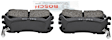 BE636 Rear Blue Series Ceramic Brake Pad Set