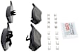 2000 Plymouth Breeze - Rear Semi-metallic Brake Pad Set, Euroline Series