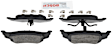 2000 Plymouth Breeze - Rear Semi-metallic Brake Pad Set, Euroline Series