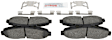 1999 Ford F-150 - Front Ceramic Brake Pad Set, 5 Lug Wheels, Euroline Series