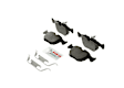 BE681H Front Blue Series Semi-metallic Brake Pad Set