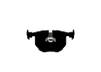 BE683H Rear Blue Series Semi-metallic Brake Pad Set