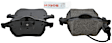BE687A Front Blue Series Semi-metallic Brake Pad Set