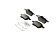 BE687H Front Blue Series Semi-metallic Brake Pad Set
