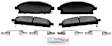 2001 Infiniti QX4 - Front Ceramic Brake Pad Set, 3.5L 6Cyl, Blue Series