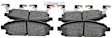 2001 Infiniti QX4 - Front Ceramic Brake Pad Set, 3.5L 6Cyl, Blue Series