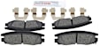 2000 Pontiac Grand Am - Rear Ceramic Brake Pad Set, 3.4L 6Cyl, Blue Series