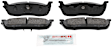 BE711 Rear Blue Series Ceramic Brake Pad Set