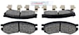1999 Saturn SL1 - Front Ceramic Brake Pad Set, 1.9L 4Cyl, Blue Series