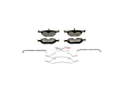 BE763H Rear Blue Series Semi-metallic Brake Pad Set