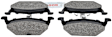 BE768 Front Blue Series Semi-metallic Brake Pad Set