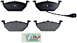 2002 Volkswagen Golf - Front Semi-Metallic Brake Pad Set, With Electric Sensor, Blue Series