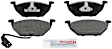 2002 Volkswagen Golf - Front Semi-Metallic Brake Pad Set, With Electric Sensor, Blue Series