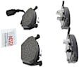 2002 Volkswagen Golf - Front Semi-Metallic Brake Pad Set, With Electric Sensor, Blue Series