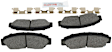 2010 Honda Accord - Front Ceramic Brake Pad Set, 3.5L 6Cyl, Blue Series
