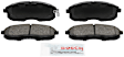 BE815B Front Blue Series Ceramic Brake Pad Set