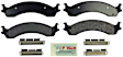 2000 Dodge Ram 2500 - Front Semi-metallic Brake Pad Set, 8.0L 10Cyl, Blue Series