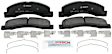 2005 Ford Excursion - Front Semi-metallic Brake Pad Set, Blue Series