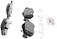 2005 Mercury Mariner - Front Semi-metallic Brake Pad Set, 2.3L 4Cyl, Blue Series