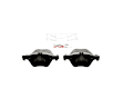 BE853H Front Blue Series Semi-metallic Brake Pad Set