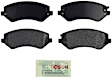 BE856 Front Blue Series Semi-metallic Brake Pad Set