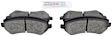 BE856A Front Blue Series Semi-metallic Brake Pad Set