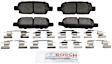2009 Nissan Rogue - Rear Semi-Metallic Brake Pad Set, Blue Series