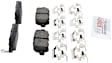 2009 Nissan Rogue - Rear Semi-Metallic Brake Pad Set, Blue Series