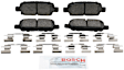 2009 Nissan Rogue - Rear Semi-Metallic Brake Pad Set, Blue Series
