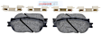 2003 Toyota Camry - Front Ceramic Brake Pad Set, 3.0L 6Cyl, Blue Series