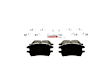 2003 Lexus RX300 - Front Ceramic Brake Pad Set, 3.0L 6Cyl, Blue Series