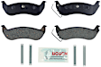 2008 Ford Crown Victoria - Rear Ceramic Brake Pad Set, 4.6L 8Cyl, Blue Series