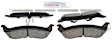 2008 Ford Crown Victoria - Rear Ceramic Brake Pad Set, 4.6L 8Cyl, Blue Series