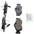 BE951 Rear Blue Series Semi-metallic Brake Pad Set