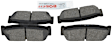 2008 Kia Sorento - Rear Ceramic Brake Pad Set, Blue Series