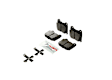 2020 Toyota 86 - Rear Semi-metallic Brake Pad Set, with Brembo Brakes, Blue Series