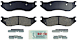 BE966H Front Blue Series Semi-metallic Brake Pad Set