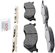 BE966H Front Blue Series Semi-metallic Brake Pad Set