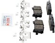 BE996H Rear Blue Series Ceramic Brake Pad Set