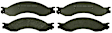 BHD1010 Front and Rear Semi-metallic Brake Pad Set
