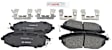 2007 Subaru B9 Tribeca - Front Semi-metallic Brake Pad Set, 3.0L 6Cyl, Quietcast Premium Series